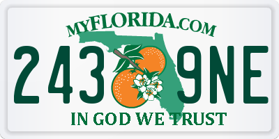 FL license plate 2439NE