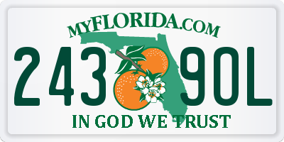 FL license plate 2439OL