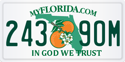FL license plate 2439OM