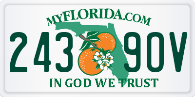FL license plate 2439OV