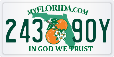 FL license plate 2439OY