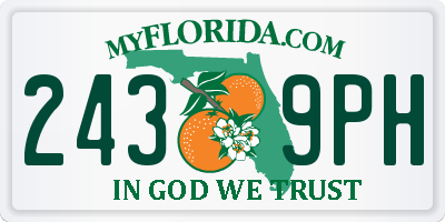 FL license plate 2439PH