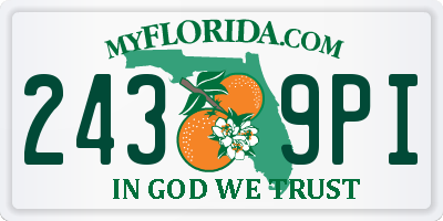 FL license plate 2439PI