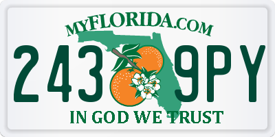FL license plate 2439PY