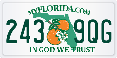 FL license plate 2439QG
