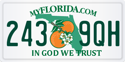 FL license plate 2439QH