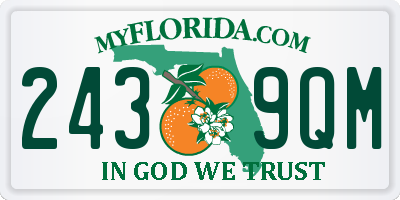 FL license plate 2439QM