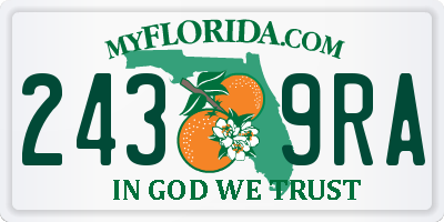 FL license plate 2439RA