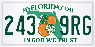 FL license plate 2439RG