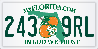 FL license plate 2439RL