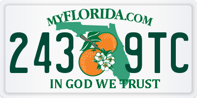 FL license plate 2439TC