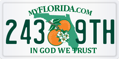 FL license plate 2439TH