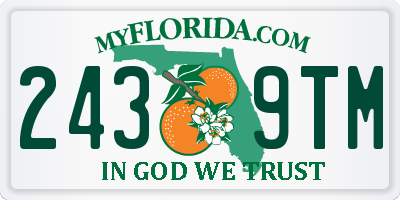 FL license plate 2439TM