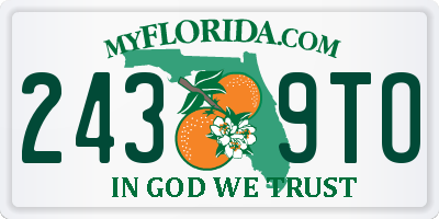 FL license plate 2439TO