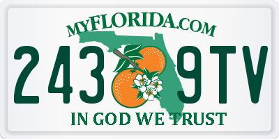 FL license plate 2439TV