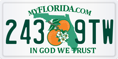 FL license plate 2439TW