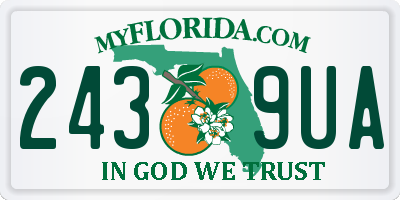 FL license plate 2439UA