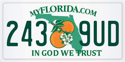 FL license plate 2439UD