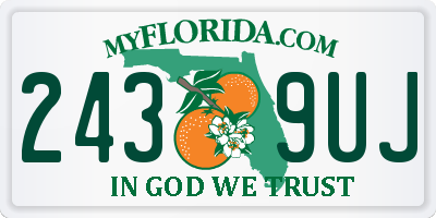 FL license plate 2439UJ