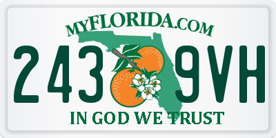 FL license plate 2439VH