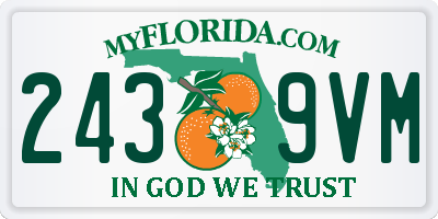 FL license plate 2439VM