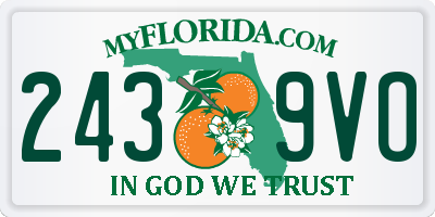 FL license plate 2439VO