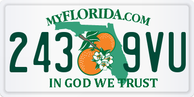 FL license plate 2439VU
