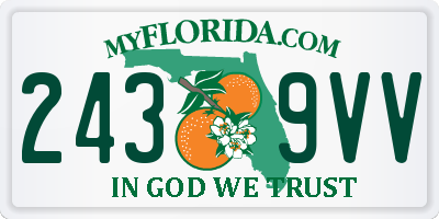 FL license plate 2439VV