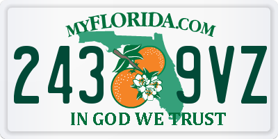 FL license plate 2439VZ