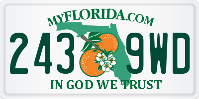 FL license plate 2439WD