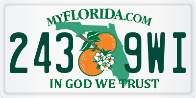 FL license plate 2439WI