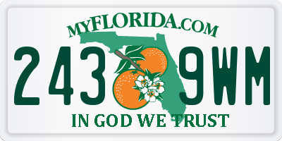 FL license plate 2439WM
