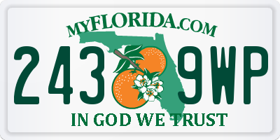 FL license plate 2439WP