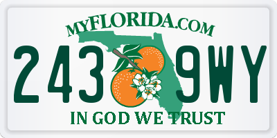 FL license plate 2439WY