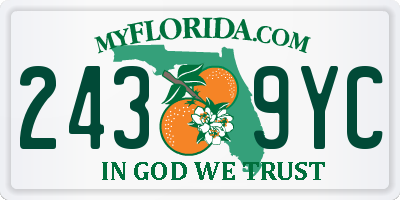 FL license plate 2439YC