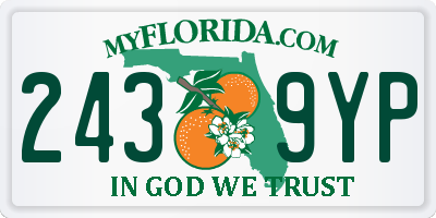FL license plate 2439YP