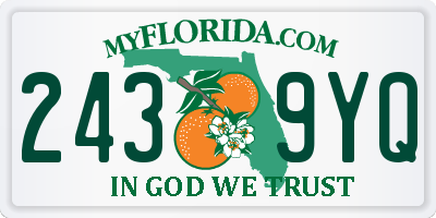 FL license plate 2439YQ