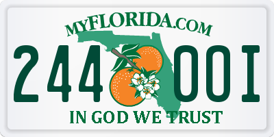 FL license plate 2440OI