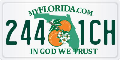 FL license plate 2441CH