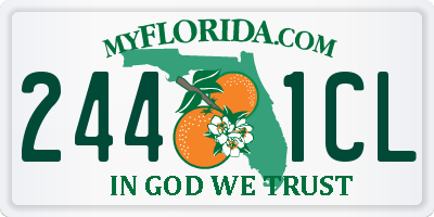 FL license plate 2441CL