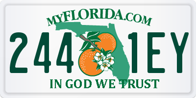 FL license plate 2441EY