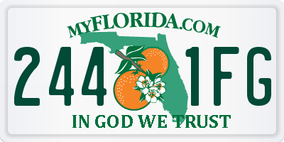 FL license plate 2441FG