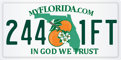 FL license plate 2441FT