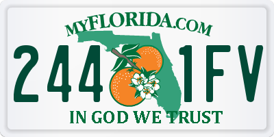 FL license plate 2441FV