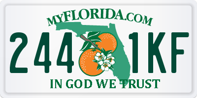 FL license plate 2441KF