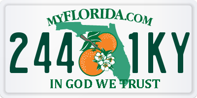 FL license plate 2441KY