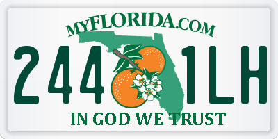 FL license plate 2441LH