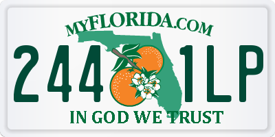 FL license plate 2441LP