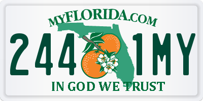 FL license plate 2441MY