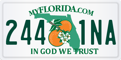 FL license plate 2441NA